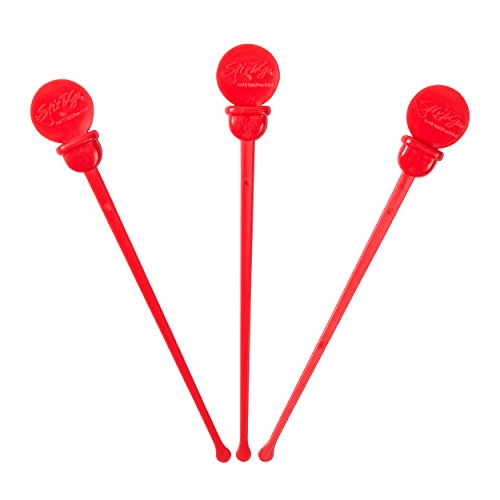 StixToGo Beverage Plugs - Leak Prevention Coffee Accessory for Hot Drinks, Disposable Coffee Stoppers, Fits Standard Lids - Red, 4.75", Pack of 200