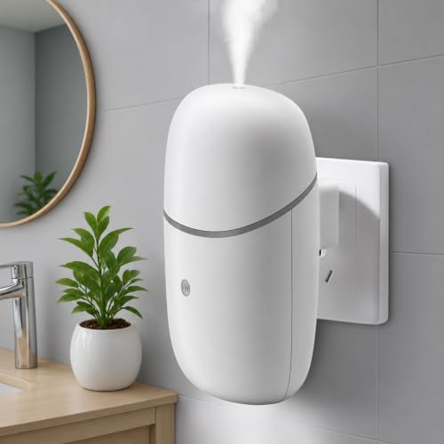 Waterless Essential Oil Diffuser with Night Light - Quiet Wall Aromatherapy