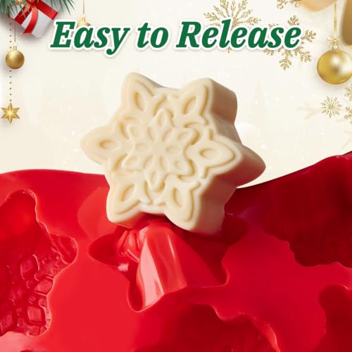 Snowflake Silicone Mold - Christmas Chocolate & Craft Baking 2Pcs