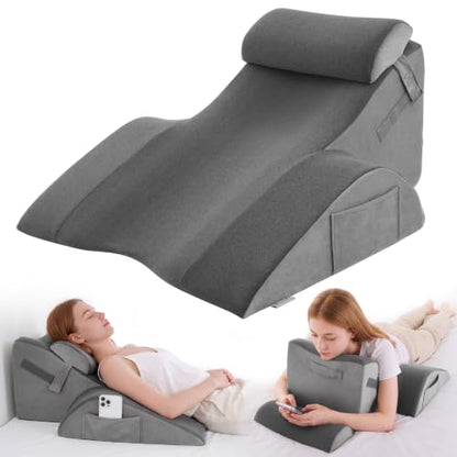 Wider Back Support Pillow with Dual-Layer Foam for Lumbar & Prone Rest