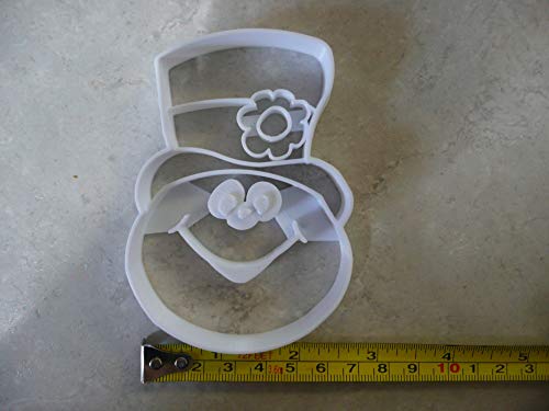Frosty Themed Snowman Cookie Cutter - 2.5 x 3.75 in, USA Made