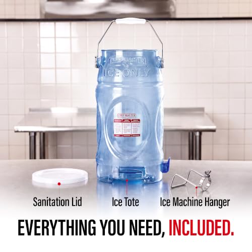 6 Gallon Commercial Ice Tote with Lid and Handle - Food-Grade Plastic