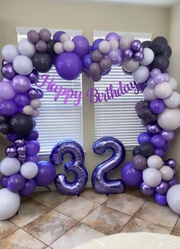 Purple Number Balloons for 11th Birthday Party Decoration – 40 Inches, Variation: Purple / Number 11