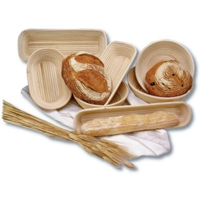 Frieling Proofing Basket, Brotform Bread Rising Banneton and Serving Basket, Oval, 11-Inch 10-Inch by 7-Inch