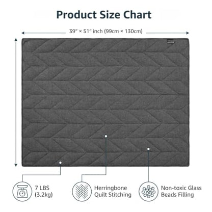 Medium Weighted Throw Blanket 7lbs with Laundry Bag - Hugsmiling