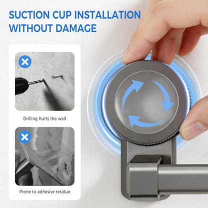 Suction Cup Towel Bar 2 Pack - 27.6 Inch Rustproof Aluminum Bathroom Rack