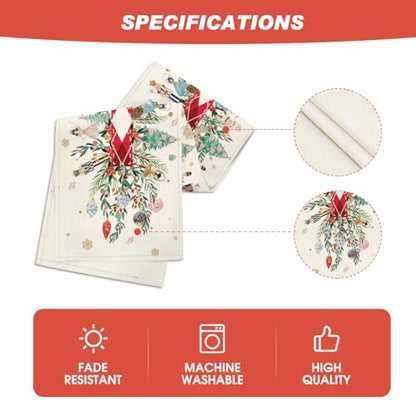 Nutcracker Christmas Table Runner 13x60 Inch Home Decor - Red