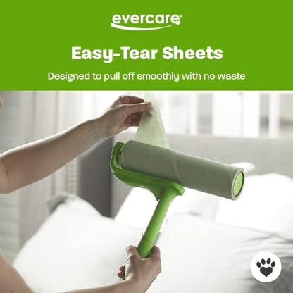 Evercare Ultra Sticky Pet Lint Roller - Mega Value Pack with Handle & 2 Refills | 50 Sheets Each