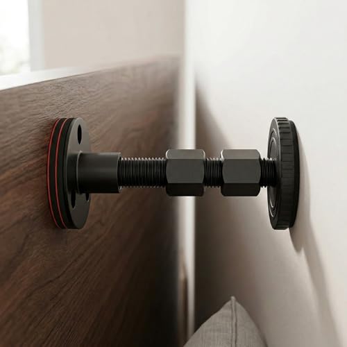 Adjustable Headboard Wall Stoppers Set – Fits 1.18 to 4.13 Inches, Noise & Wall Protection