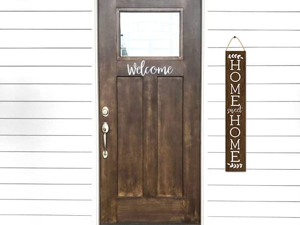 Hanukkah Wooden Sign Wall Hanging Farmhouse Porch Decor 4x16 Inch