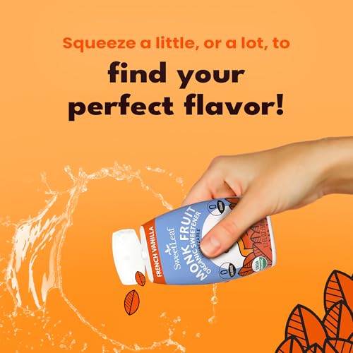 SweetLeaf Caramel Liquid Monk Fruit - Monk Fruit Liquid Sweetener Drops, Organic Monk Fruit Extract, Zero Calorie Sweetener, Sugar Free, Keto Friendly, Erythritol Free - 1.7 Fl Oz