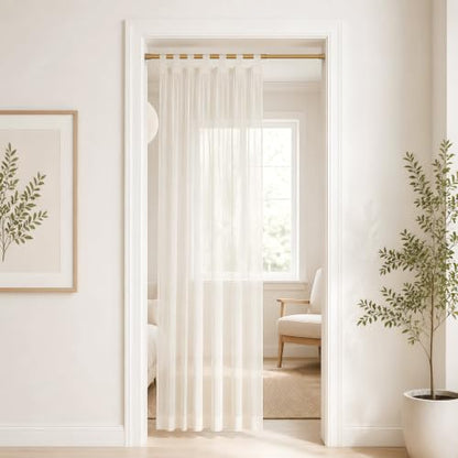 Spring Tension Curtain Rod Set - Wood Grain Finish, 17-38 Inch, 2 Pack