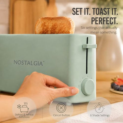 Sage Nostalgia Slim 2-Slice Toaster with Wide Slot & Adjustable Browning Dial