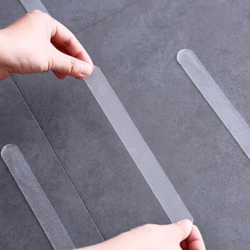 22-Pack Non-Slip PEVA Shower Bathtub Safety Stickers - Transparent