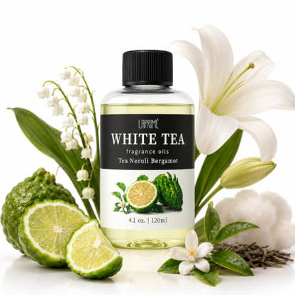 White Tea Luxury Diffuser Oil Refill 4.1 Fl Oz - Hotel-Inspired Fragrance