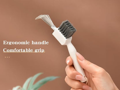 Skiennix Hair Brush Cleaner Tool - 2-in-1 Metal Wire Comb & Rake for Easy Hair Removal | Stiff Bristles