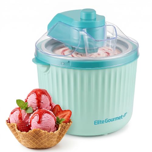 Self-Churning Electric Ice Cream Maker 1 Quart - Homemade Gelato & Sorbet, Mint