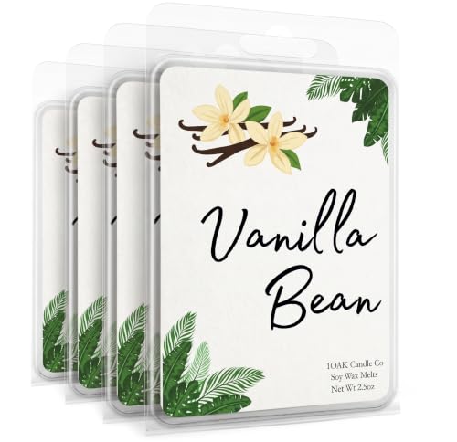 Scented Soy Wax Melts - Vanilla Bean 10oz 24 Cubes - Home Fragrance Pack