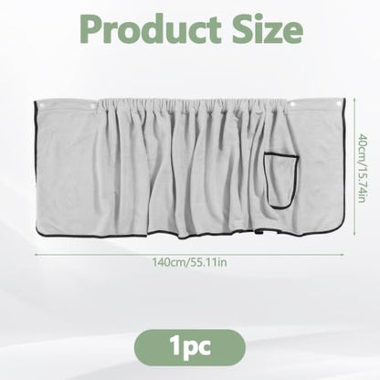 Men's Wearable Bath Towel Shorts Adjustable Microfiber Spa Wrap