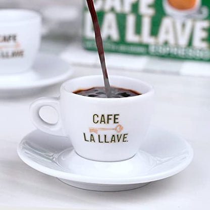 Cafe La Llave Espresso Dark Roast Coffee, 10 Ounce (Pack of 4)