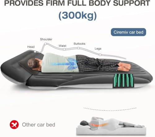 Car Air Mattress for Honda CR-V Hybrid 2023–2026 - Black, Portable Inflatable Bed