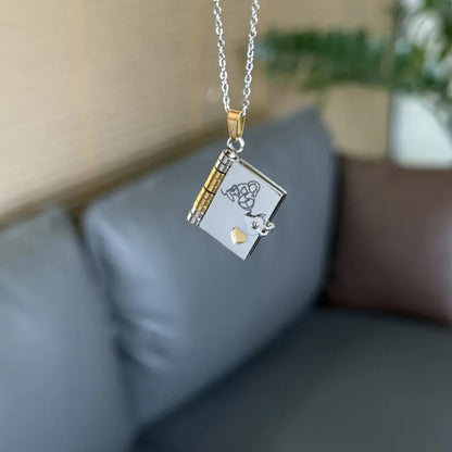 Engravable Heart Geometric Titanium Steel Necklace
