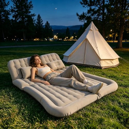 Inflatable SUV Air Mattress with Electric Pump for Camping & Road Trips