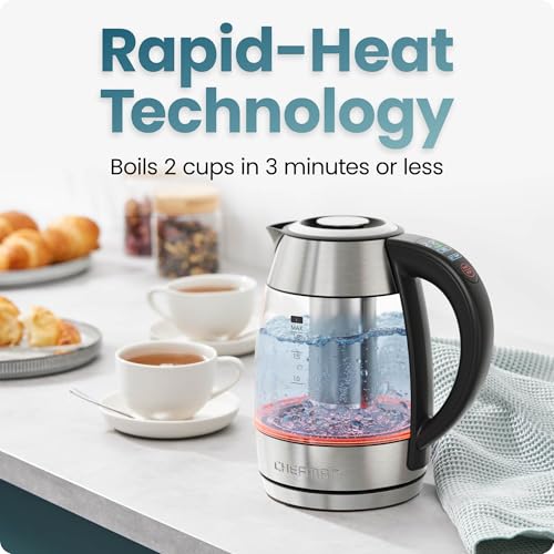 Electric Kettle 1.8L with Temperature Control, Keep Warm & Tea Infuser