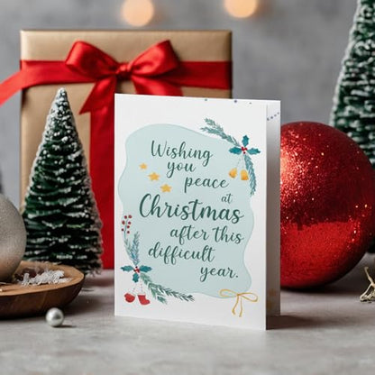 Sympathy Christmas Card for Bereavement - Obbyidk Holiday Support - Variation of THIS listing