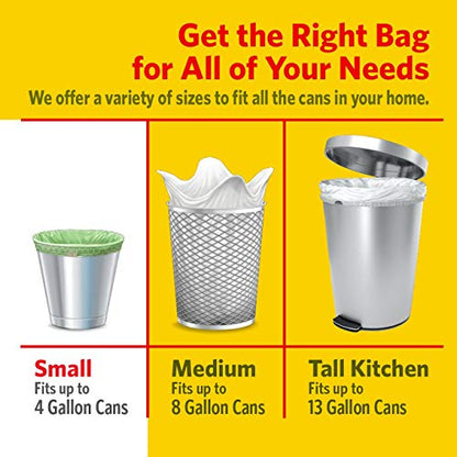 Glad OdorShield Gain Original Tall Kitchen Drawstring Trash Bags 13 gal 50 ct