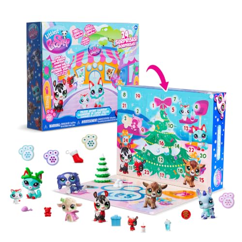 Littlest Pet Shop Holiday Advent Calendar with 8 Pets & Accessories