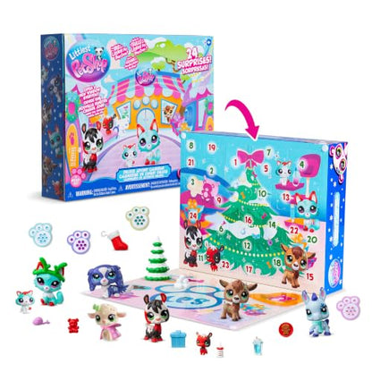 Littlest Pet Shop Holiday Advent Calendar with 8 Pets & Accessories