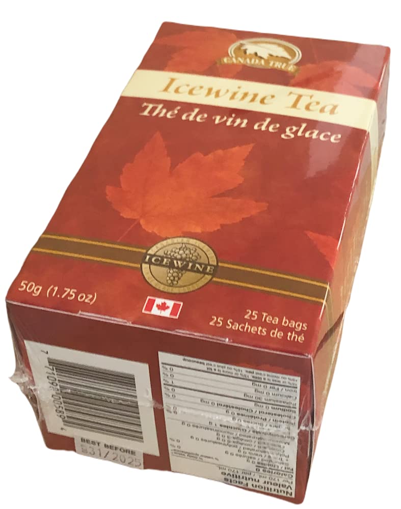 Canada True Icewine Tea, 25 Tea Bags, 50g (1.75oz), Product of Canada