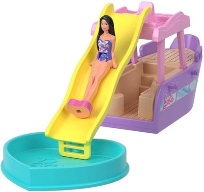 Barbie Mini BarbieLand Playsets - Dream Boat Toy Vehicle with Color-Change Surprise & 1.5-Inch Doll