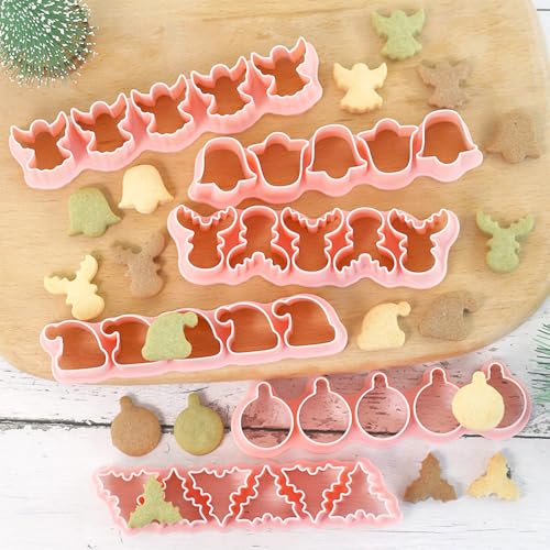 Mini Christmas Cookie Cutter Set for Pet Treats and Snacks - 6 Shapes - Christmas-1