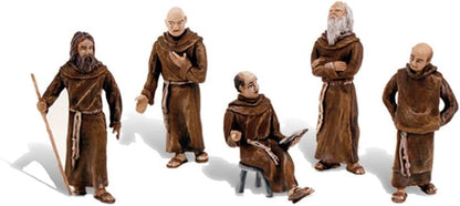 Woodland Scenics Figurine Set - 1.5-Inch Friars/Monks Scene Setters | 5-Pack for Model Displays