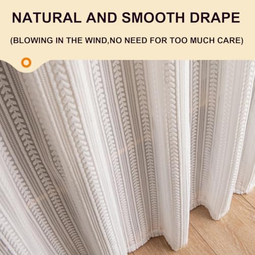 White Bunk Bed Curtains for Dorm Privacy - 79" x 51" Canopy, Soft Chiffon