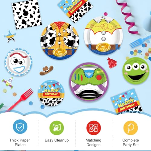 Toy Birthday Party Decor Set for 24 Guests - 179 Pieces