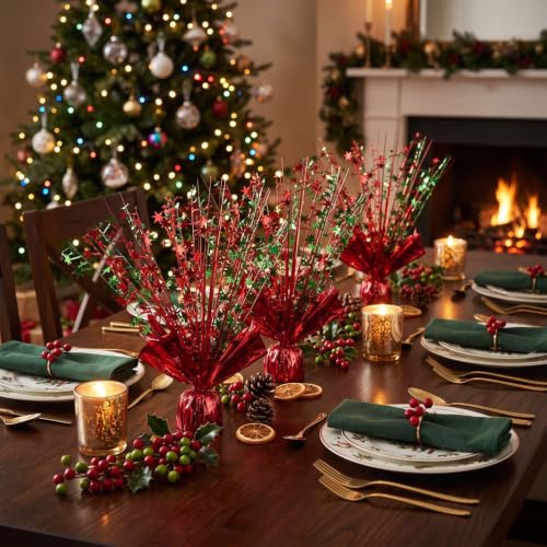 6Pcs Metallic Foil Star Centerpiece Decorations for Birthday Christmas Graduation Holiday
