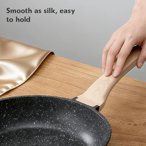 12 Inch Nonstick Granite Frying Pan Skillet - Durable & Easy Clean