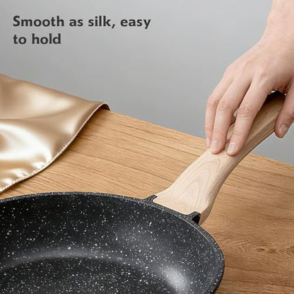 12 Inch Nonstick Granite Frying Pan Skillet - Durable & Easy Clean