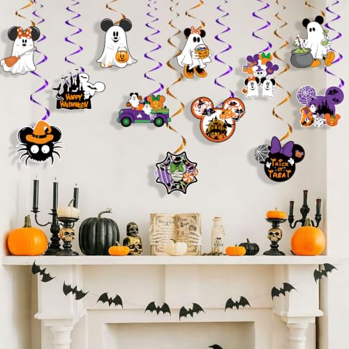 Halloween Banner Set with Glitter Letters and Spooky Decorations