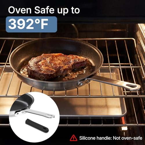 8 Inch Non-Stick Frying Pan with Black Handle - Espresso Variation