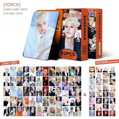 PYAJUU Stray Kids Photocards Set with Stickers - Bangchan Variant, 92 PCS KPOP Gift