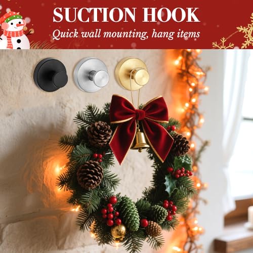 No Hardware Garland Hanger - Gold Front Door Wreath & Garland Display, 2 Pack