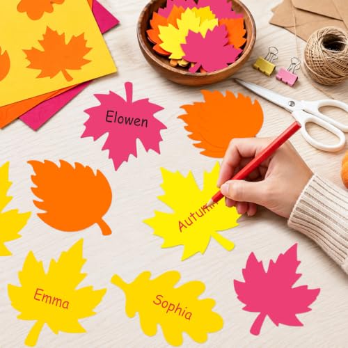 160 Pcs Fall Leaf Cutouts for Bulletin Boards and Classroom Decor
