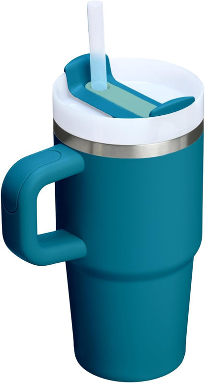 STANLEY Quencher H2.0 Tumbler - 20 oz Insulated Stainless Steel Cup with Handle & Straw | Coastal Teal