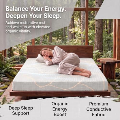 King Grounding Sheet 75% Organic Cotton + Silver, Earth Connecting Bedding