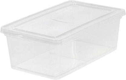 IRIS USA 7 Qt. Storage Bins - Durable, Stackable Organizers | 12 Pack for Home & Office