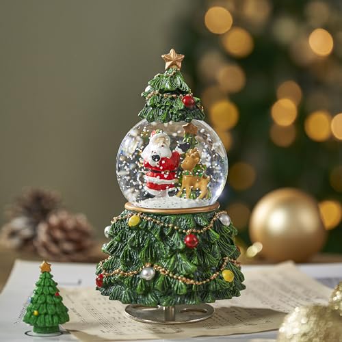 Christmas Tree Snow Globe Music Box - Oh Christmas Tree - Gifts for Women & Girls